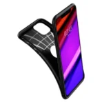 Apple iPhone 12 / 12 Pro Zwart Spigen hoesje Case - Image 3