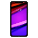 Apple iPhone 11 pro max Silicone zwart Spigen hoesje extra stevig en goed uitstraling