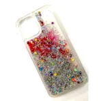 Apple iPhone 12 Mini Hoesje roos Glitters Siliconen TPU Case BlingBling - Image 2