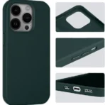 Apple iPhone 15 Pro Max PU Leer Magsafe Groen Hoesje - Afbeelding 2