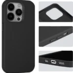 Apple iPhone 14 Pro Max Zwart Silicone hoesje - Afbeelding 3