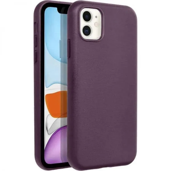 2-600x600-2.webp Apple iPhone 14 PU Leer Magsafe Elegant Paars Hoesje - Image 1