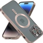 Apple iPhone 15 Plus met Camerabescherming Magsafe Roze Hoesje - Afbeelding 2