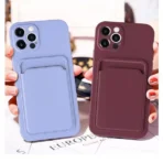 Apple iPhone 11 Pro Max Blauw Luxe achterkant TPU hoesje met Pasjes - Image 15