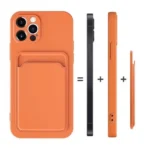 Apple iPhone 11 Pro Max Blauw Luxe achterkant TPU hoesje met Pasjes - Image 2