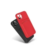 Apple iPhone 11 Pro Max Blauw Luxe achterkant TPU hoesje met Pasjes - Image 3