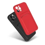 Apple iPhone 11 Pro Max Blauw Luxe achterkant TPU hoesje met Pasjes