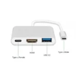 USB C-adapter naar HDMI – USB C en USB - Image 2