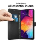 Samsung Galaxy A10/M10 zwart boek hoesje met extra vakjes voor pasjes en brief geld - Image 2