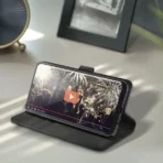 Samsung Galaxy A10/M10 zwart boek hoesje met extra vakjes voor pasjes en brief geld - Image 4