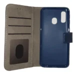 Samsung Galaxy A10/M10 blauw boek hoesje met extra vakjes voor pasjes en brief geld - Image 2