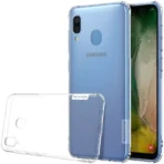 Samsung Galaxy A20/A30S Nillkin backcover silicone zwart hoesje