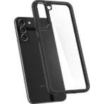 Samsung Galaxy S22 Plus Transparant met zwarte randen Spigen back cover hoesje - Image 7