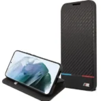 Samsung Galaxy S22 Plus zwarte BMW book cover Telefoonhoesje