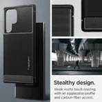 Samsung Galaxy S22 Ultra zwarte Spigen back cover Telefoonhoesje - Image 3