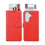 Galaxy S26 Plus Book Case hoesje - Pasjeshouder voor 3 pasjes - Magneetsluiting - Hanger - Rood - Image 2