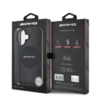 AMG iPhone 16 Backcover hoesje Magsafe double layer - Zwart - Image 2