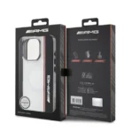 AMG iPhone 16 Pro Backcover hoesje - Magsafe - Double Layer - Red Line - Wit - Afbeelding 8