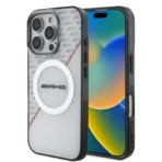 AMG iPhone 16 Pro Max Backcover hoesje - Double layer - Magsafe - Rood