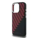AMG iPhone 16 Pro Backcover hoesje - Magsafe - Silicone Rhombs - Zwart - Image 9