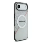 AMG iPhone 17 Air Backcover hoesje - Magsafe - Double Layer - Red Line - Wit - Image 5