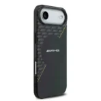 AMG iPhone 17 Air Backcover hoesje - Magsafe - Double Layer - Yellow Line - Zwart - Image 3
