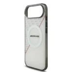 AMG iPhone 17 Air Backcover hoesje - Magsafe - Double Layer - Red Line - Wit - Image 4