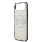 AMG iPhone 17 Air Backcover hoesje - Magsafe - Double Layer - Transparent Rhombs Repeat - Wit - Image 4