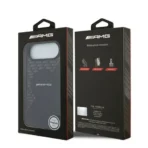 AMG iPhone 17 Air Backcover hoesje - Magsafe - Double Layer - Red Line - Zwart - Image 8