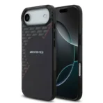 AMG iPhone 17 Air Backcover hoesje - Magsafe - Double Layer - Red Line - Zwart