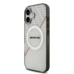 AMG iPhone 17 Backcover hoesje - Magsafe - Double Layer - Red Line - Wit - Afbeelding 7