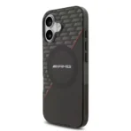 AMG iPhone 17 Backcover hoesje - Magsafe - Double Layer - Red Line - Zwart - Afbeelding 3