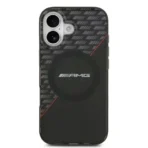 AMG iPhone 17 Backcover hoesje - Magsafe - Double Layer - Red Line - Zwart - Afbeelding 2