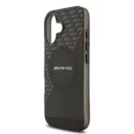 AMG iPhone 17 Backcover hoesje - Magsafe - Double Layer - Red Line - Zwart - Afbeelding 6