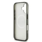 AMG iPhone 17 Backcover hoesje - Magsafe - Double Layer - Transparent Rhombs Repeat - Wit - Afbeelding 7