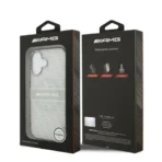 AMG iPhone 17 Backcover hoesje - Magsafe - Double Layer - Transparent Rhombs Repeat - Wit - Afbeelding 8