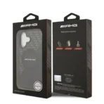 AMG iPhone 17 Backcover hoesje - Magsafe - Double Layer - Red Line - Zwart - Afbeelding 8