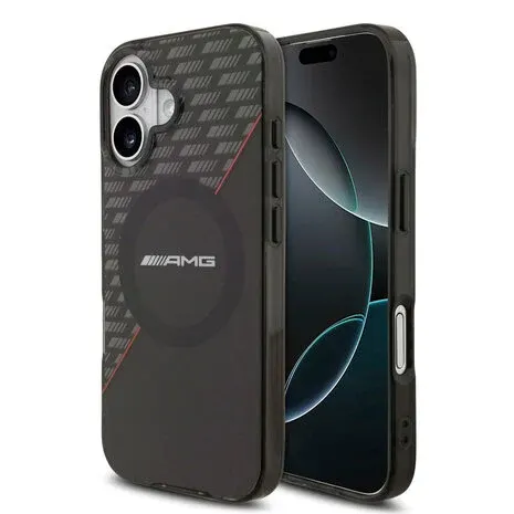 amg-amg-iphone-17-backcover-hoesje-magsafe-double-9.webp AMG iPhone 17 Backcover hoesje - Magsafe - Double Layer - Red Line - Zwart - Image 1