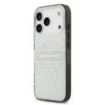 AMG iPhone 17 Pro Backcover hoesje - Magsafe - Double Layer - Transparent Rhombs Repeat - Wit - Image 7