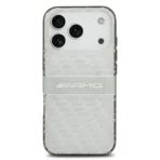 AMG iPhone 17 Pro Backcover hoesje - Magsafe - Double Layer - Transparent Rhombs Repeat - Wit - Image 6