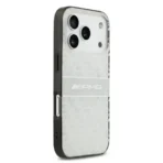 AMG iPhone 17 Pro Backcover hoesje - Magsafe - Double Layer - Transparent Rhombs Repeat - Wit - Image 5