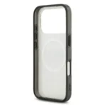 AMG iPhone 17 Pro Backcover hoesje - Magsafe - Double Layer - Transparent Rhombs Repeat - Wit - Image 2