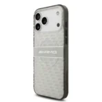 AMG iPhone 17 Pro Max Backcover hoesje - Magsafe - Double Layer - Transparent Rhombs Repeat - Wit - Image 7