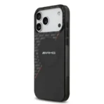 AMG iPhone 17 Pro Max Backcover hoesje - Magsafe - Double Layer - Red Line - Zwart - Image 3