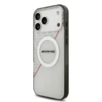 AMG iPhone 17 Pro Max Backcover hoesje - Magsafe - Double Layer - Red Line - Wit - Afbeelding 7