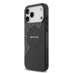 AMG iPhone 17 Pro Backcover hoesje - Magsafe - Double Layer - Yellow Line - Zwart - Image 3