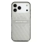 AMG iPhone 17 Pro Max Backcover hoesje - Magsafe - Double Layer - Transparent Rhombs Repeat - Wit - Image 6