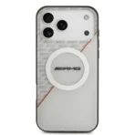 AMG iPhone 17 Pro Max Backcover hoesje - Magsafe - Double Layer - Red Line - Wit - Afbeelding 6