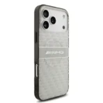 AMG iPhone 17 Pro Max Backcover hoesje - Magsafe - Double Layer - Transparent Rhombs Repeat - Wit - Image 5