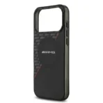 AMG iPhone 17 Pro Max Backcover hoesje - Magsafe - Double Layer - Red Line - Zwart - Image 6
